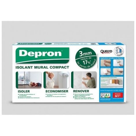 12 Depron Compact Wärmedämmung G9 - 9mm - 1m x 1m - 7 Platten - Quelyd