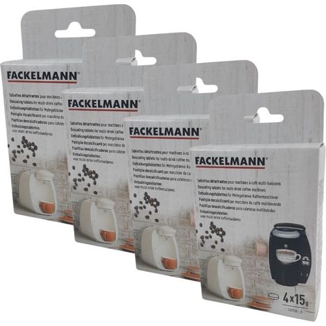 Ensemble de 4 Tablettes détartrantes pour machines à café multi-boissons Fackelmann Petit-déjeuner (1/3)