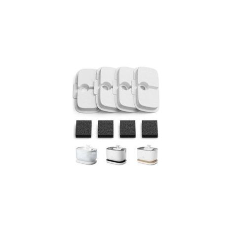 Katzenbrunnenfilter, 4er-Pack Ersatzfilter für Dockstream Katzenbrunnen PLWF005, PLWF115, PLWF105, Filter mit vertikaler Filtration für Katzenbrunnen (1/5)