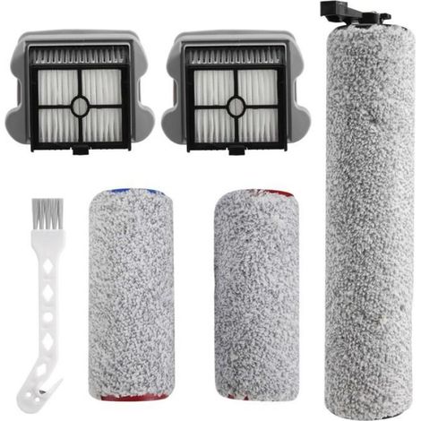 Filtre HEPA - Brosse À Rouleau - Pour Aspirateur Sec Et Humide - 3 X Brosse À Rouleau - 2 X Filtre HEPA - 1 X Brosse De Nettoyage