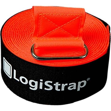 Lot de 5 Sangles VELCRO Logistrap 50mmx5M Orange Fluo - LOGISTRAP5
