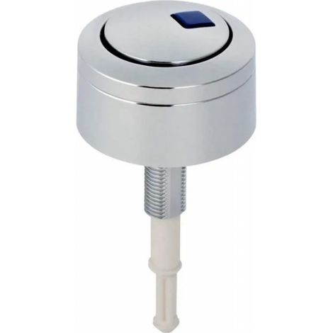 Geberit – Bouton poussoir pour mécanisme de chasse – Rinçage double touche – Chromé brillant – Plaque de commande WC pour réservoir apparent
