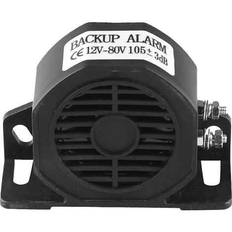 Alarma de marcha atrás universal para coches, camiones, cargadoras y carretillas elevadoras con bocina y altavoz, resistente al agua. (1/2)