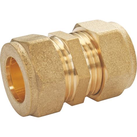 Jonction à compression laiton pour tube cuivre Ø14 (1/3)