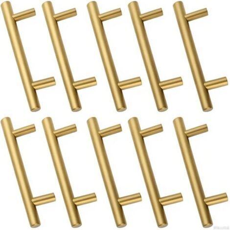 Kitchen cabinet handle golden cabinet handle kitchen door handle brass drawer center distance 96mm, length 150mm (1/4)
