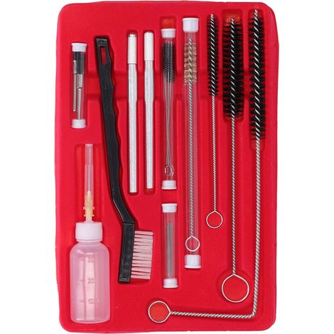 Kit De Nettoyage pour Pistolets à Peinture, d'entretien Pistolet Pulvérisateur Outil Aiguilles Brosses Pinceaux élevée Airbrush Tools Auto Moto ATV Cyclomoteur Soudeur 22 pièces (1/5)