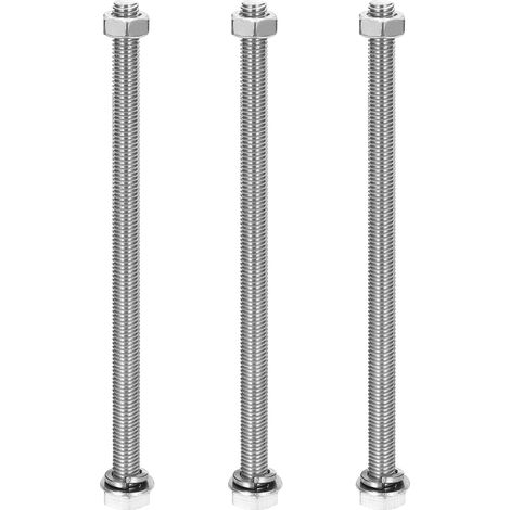 3 Sets M8 x 160mm Vis À Tête Hexagonale Acier Inoxydable 304 (1/5)