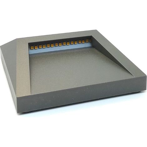 Aplique Led Exterior Cuadrado IP65 1,2w 3000k