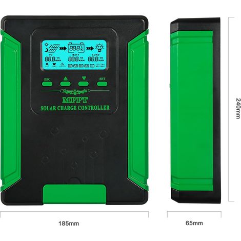 40A Solarladeregler MPPT Solarladeregler 12V 24V 36V 48V Auto 180VDC PV Solarpanel Regler