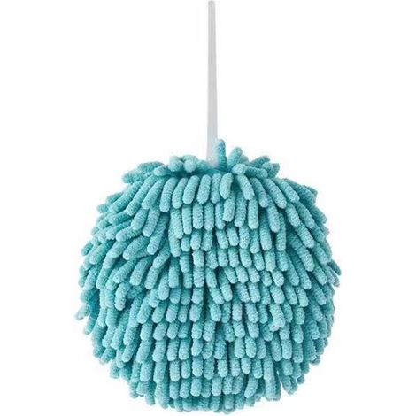 Serviette à mains en chenille douce et absorbante, à séchage rapide, avec poignée, lavable et séchable. (1/5)