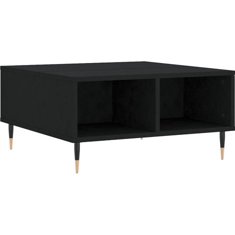 Maison Exclusive - Table basse noir 60x60x30 cm bois d'ingénierie