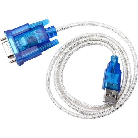 Cavo adattatore da USB 2.0 a porta seriale COM (RS232) DB9 a 9 pin, lunghezza 80 cm.