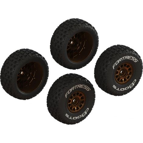 dBoots FORTRESS Glued Tire Set Bronze (2 Pairs)