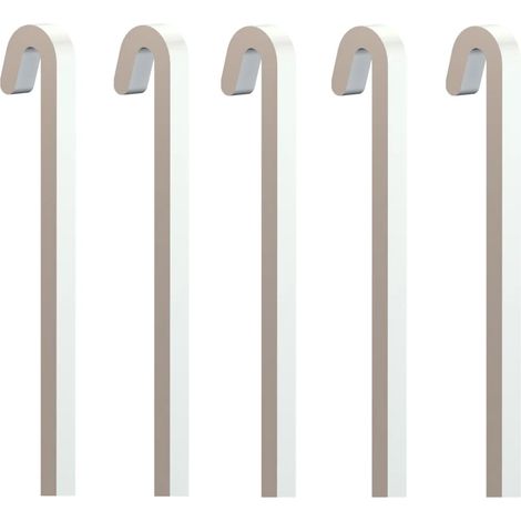 Pack de 5 Tiges Droites Carrées en Acier Blanc – 40 kg – 4x4 mm – Pour Cimaise Artiteq Classic Rail