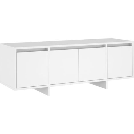 Meuble TV Blanc 120x30x40,5 (1/5)