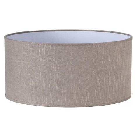 Schermo cilindrico “Happy” M10 IP20 Ø50x25cm realizzato in tessuto di lino grigio