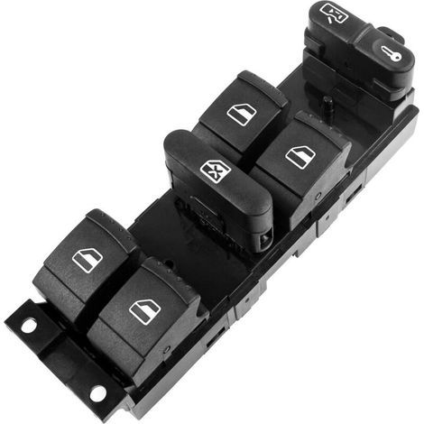 Bouton Leve Vitre pour Golf 4 Passat Jetta Bora SEAT Leon Toledo 1J4959857D (1/4)