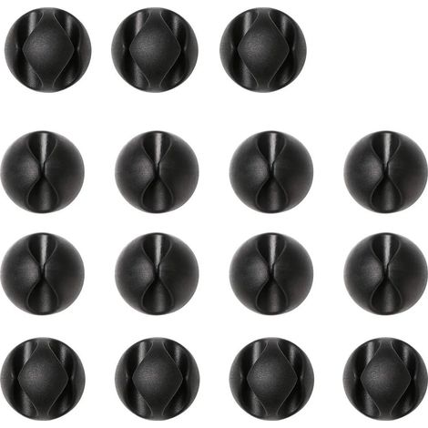 ZOLGINAH 15pcs Clips Câble, Rangements de câbles et serre-câbles, Maintient et Cache-câbles pour Fils Electriques, Câbles de Charge, Chargeurs de Téléphones Cellulaires, Câbles Audio (1/5)