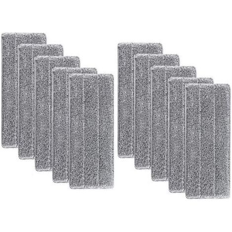 Super Absorbant Recharges de Tête de Vadrouille - Tampon de Nettoyage de Tête de Balai de Ménage Lavable en Microfibre de Vadrouille de Nettoyage Lavable en Microfibre (10pcs) (1/5)