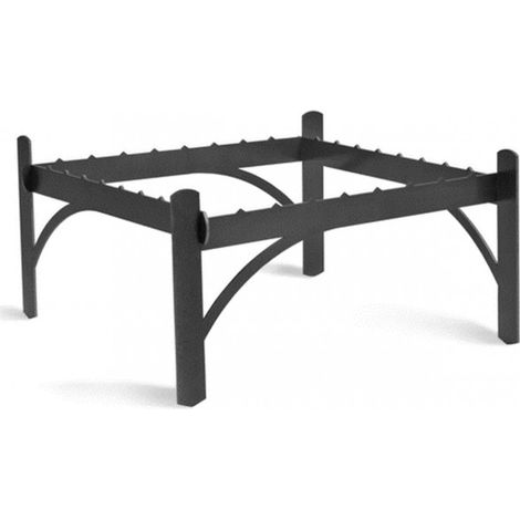 Support faitout pour braséro en acier 40x40cm