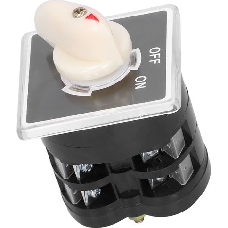 Interrupteur rotatif universel LW5D-16/2C, commutateur de transfert 2 positions Marche/Arrêt, 16A 110-380V, inverseur de courant pour tableau électrique (1/5)