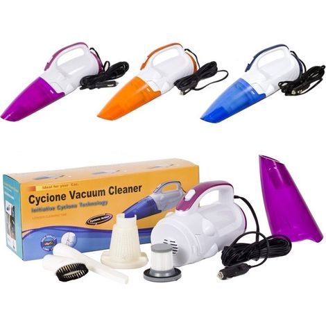 Aspirapolvere per auto 12V ciclonico con filtro HEPA