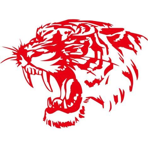 Autocollant pour voiture, autocollant mural tête de tigre pour capot de voiture, autocollants pour voiture personnalisés