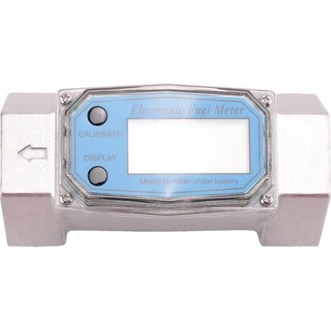 Débitmètre numérique à turbine de 1,5 pouce, affichage LCD, pour carburant, eau, diesel, kérosène, essence et eau. (1/5)