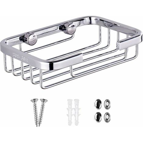 Robuster Seifenkastenhalter aus Edelstahl 304, Wandmontage, Seifenschale, Seifenspender, Schwammhalter für Badezimmer und Küche (1/5)