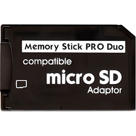 Speicherkartenadapter – Micro-SD auf Memory Stick Pro Duo – Schwarz – Konnektivität