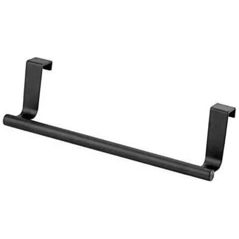Porte-Serviettes, Accroche-Torchon pour Porte sans Percer, Porte-torchon à Suspendre sur Un Placard, Porte-Serviettes Salle de Bain en Acier Inoxydable Porte Torchons pour la Cuisine-23cm (Noi (1/5)
