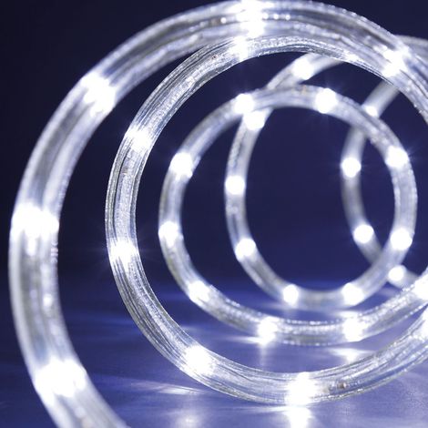 Tubo luminoso a led - PNE - 8 giochi per uso interno/esterno - 13 mt (9+4) 216 led - Colore: Multicolor