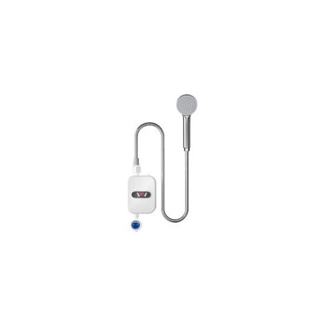 Chauffe Eau Instantané, Chauffe Eau Electrique Instantané LED 3500W IPX4 Chauffe Eau Instantané Étanche Chauffe Eau Électrique Ensemble De Douche Thermostatique Pour Douche Salle De Bain Cuisine