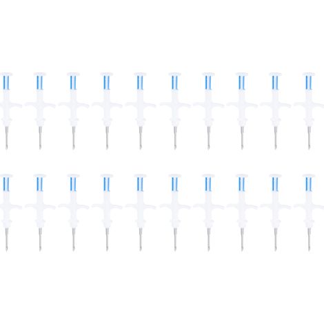 20 pièces micropuces RFID pour animaux, implants électroniques avec seringue pour chien, chat, poisson, bétail (2.12x12mm) (1/5)