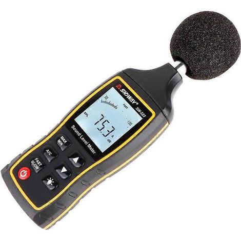Sonomètre numérique LCD : Sonomètre numérique de précision (Testeur de bruit rétroéclairé SW-523) (1/5)