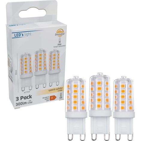 Ampoule LED capsule dimmable 3,5 W avec culot G9