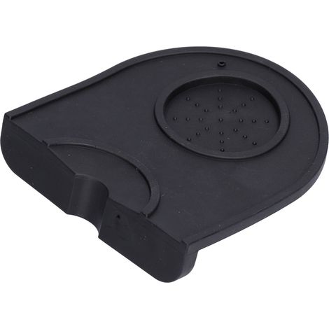 Tapis de tasseur à café en silicone antidérapant avec support de tassage d'angle - Accessoires pour machines à café (1/5)