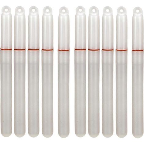 Packung mit 10 multifunktionalen LED-Leuchtstäben, betrieben mit einer CR425-Batterie, Zubehör für beleuchtete Posen, Köder und attraktive Lampen. (1/5)
