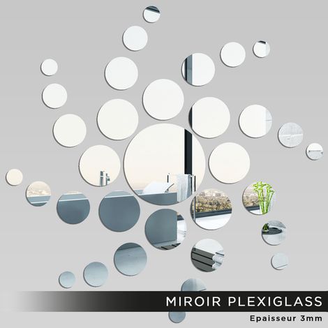 Miroir Plexiglass - Ronds - 100x100 cm (1/2)