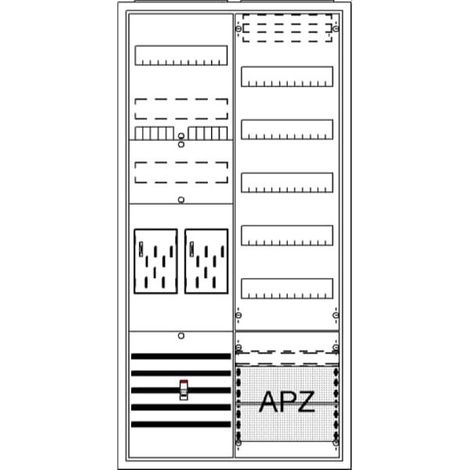 ABB Striebel & John BA27FM Komplettschrank, AP BKE-I, A27 2Z1V5A2