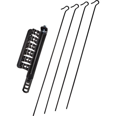 STENDIBIANCHERIA PER STUFA COLORE NERO - REGOLABILE DA 8 A 13 CM - DF 702083 (1/5)