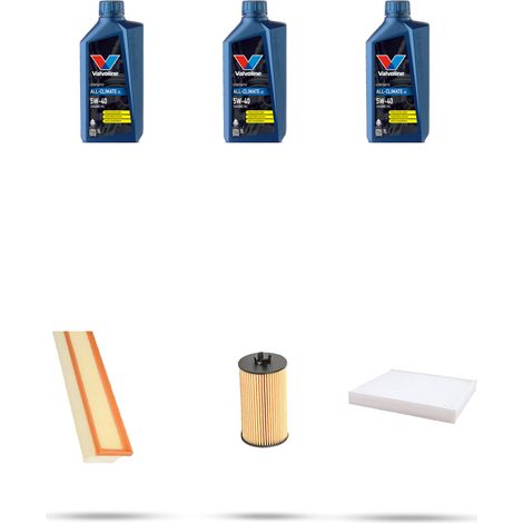 Kit tagliando 3 FILTRI e 3L OLIO compatibile con Opel Corsa D 1.0 48kw Dal 2011 (1/5)
