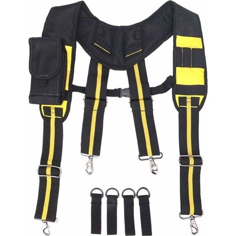 Tool belt, adjustable suspenders, tool belt, tool holder, belt, suspenders, men, professional tools for carpenters, electricians, plumbers (1/4)