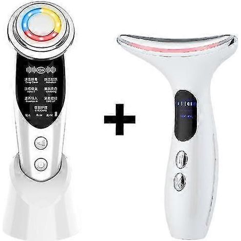 7-in-1 Rf&ems Gesichtsmassagegerät mit Lifting- und Schönheitsfunktion, LED-Gesichts- und Halsmassagegerät in 3 Farben, Photonentherapie, Wärmefunktion und Faltenreduzierung – Beauty-Geräte-Set (1/5)