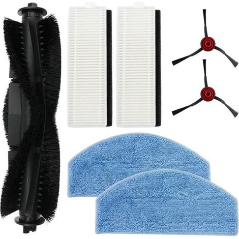 Pour Laresar Mars01 / pour Lubluelu SL68 Robot Aspirateur Brosse Latérale Principale Filtre Hepa Chiffon de Vadrouille Pièces de (1/4)