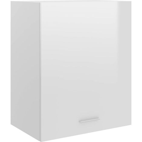 vidaXL Armoire suspendue "Lyon" Blanc brillant 50 x 31 x 60 cm Bois d'ingénierie (1/5)