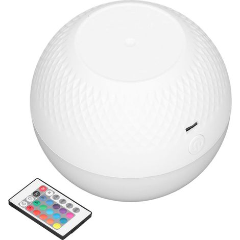 Nachtlicht mit 16 Modi, farbenfroher Beleuchtung, runder LED-Touch-Nachtlampe mit Fernbedienung, ideal für die Babyzimmerdekoration und als Geschenk (1/5)