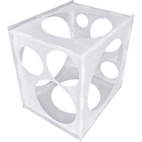 Boîte de mesure de ballons à 11 trous pour ballons de 2 à 10 pouces, outil de mesure pliable pour décorations (1/5)