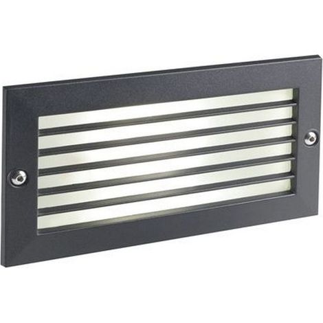 Faretto Segnapassi a Incasso da Esterno a LED 10W da Parete con Griglia Sovil Escape Nero