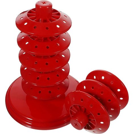 Mehrstufiger Lutscherständer, gestufter Lutscherhalter, verstellbarer Lutscherständer, Lutscher-Präsentationsständer-27.00X14.00X14.00CM-Red (1/4)